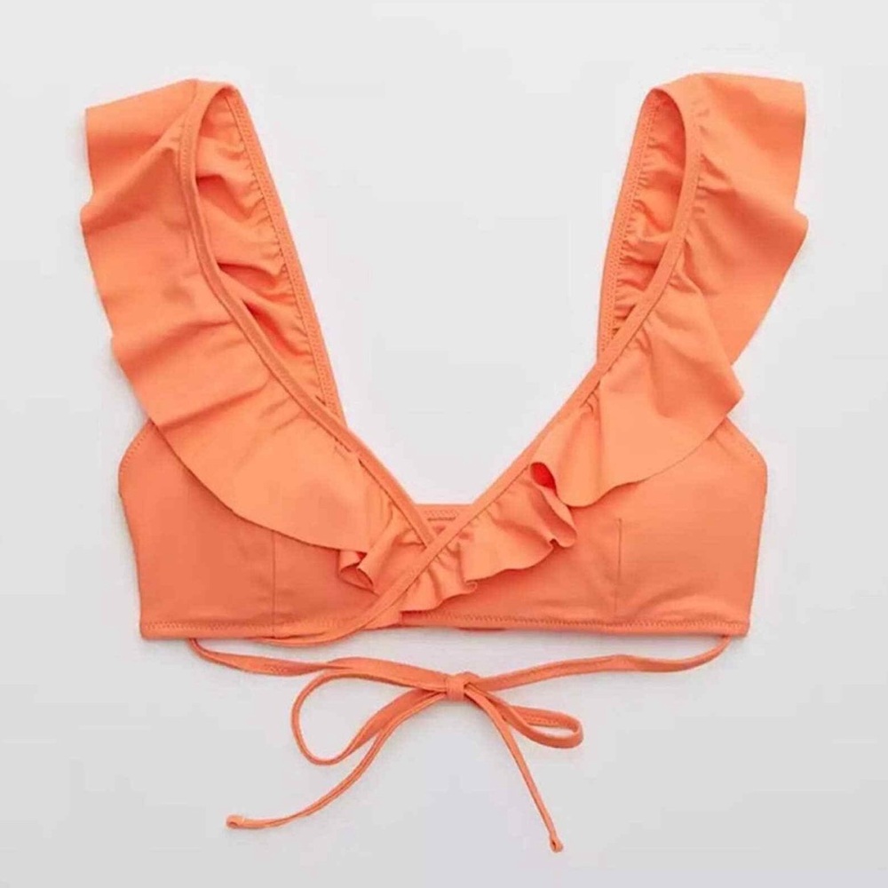 Aerie ruffle bikini top